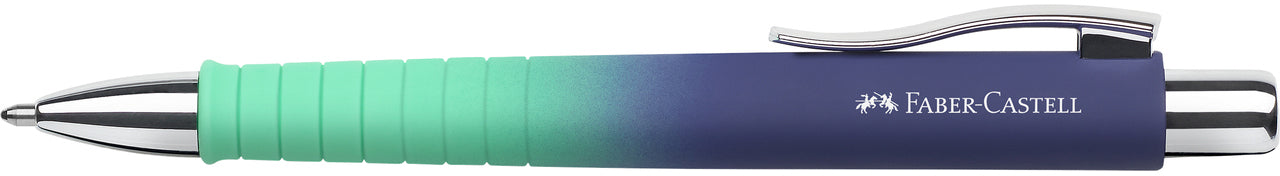 Faber-Castell Poly Ball Urban Buzzing Kugelschreiber – Blau, Spitze 0,6 mm, Druck, dokumentenecht