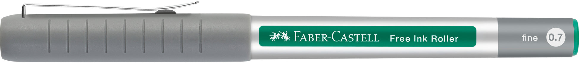 Faber-Castell Free Ink 348163 – Tintenroller, 0,7 mm, grün, dokumentenecht, Kunststoff, sortiert