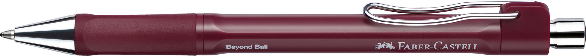 Faber-Castell Beyond Ball Kugelschreiber – Blau, Spitze 0,5 mm, Druckmechanik, dokumentenecht, nachfüllbar