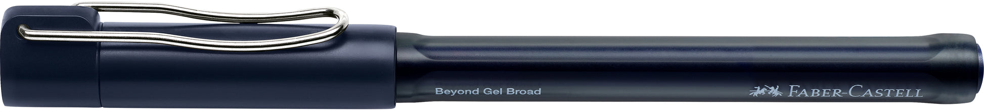 Faber-Castell Beyond Broad Gelschreiber – blau, Spitze 0,6 mm, dokumentenecht, schnelltrocknend, nachfüllbar