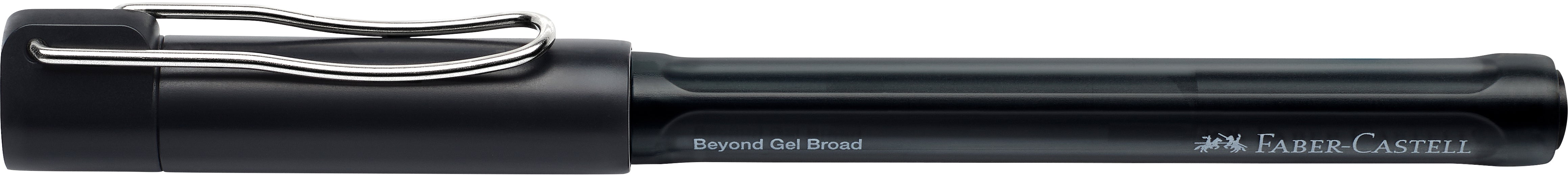 Faber-Castell Beyond Broad Gelschreiber – schwarz, Spitze 0,6 mm, dokumentenecht, schnelltrocknend, nachfüllbar
