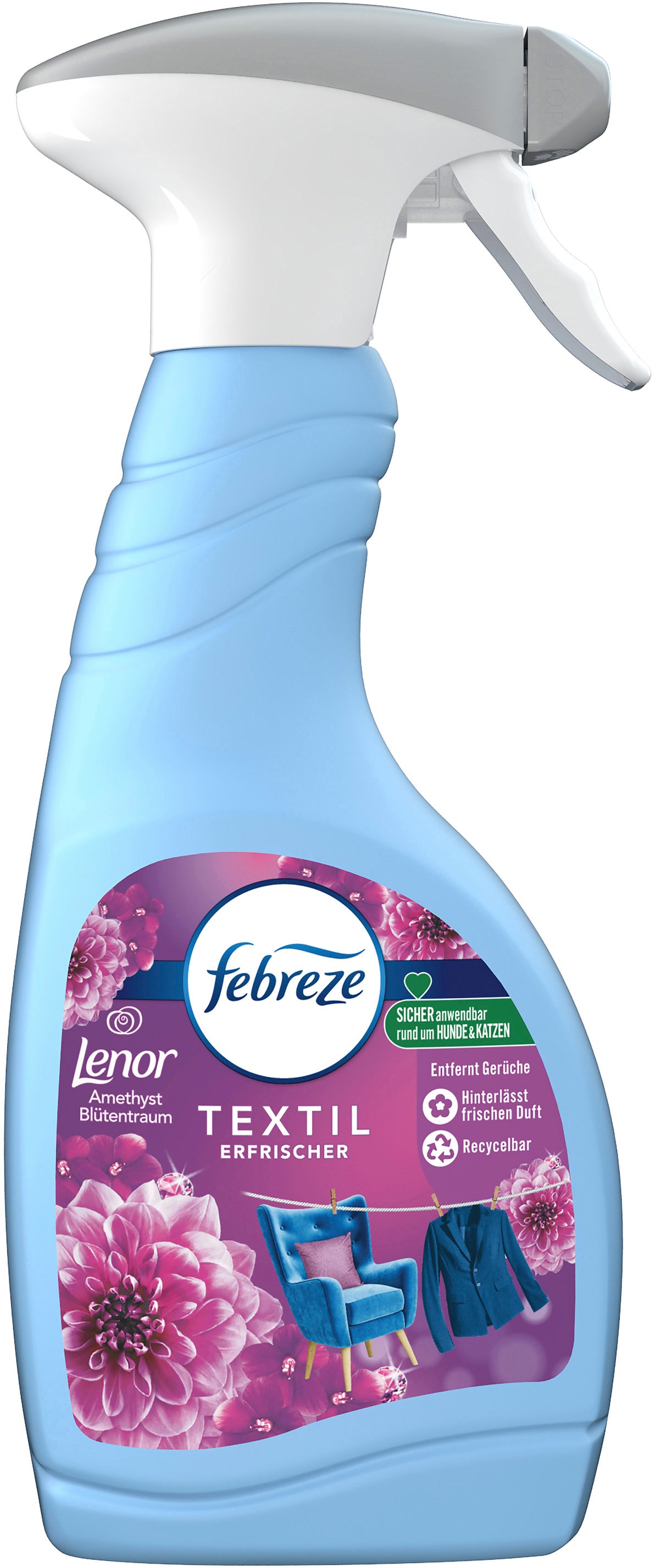 Febreze 971098 Textilerfrischer für Textilien – Lenor Amethyst, Flüssigkeit