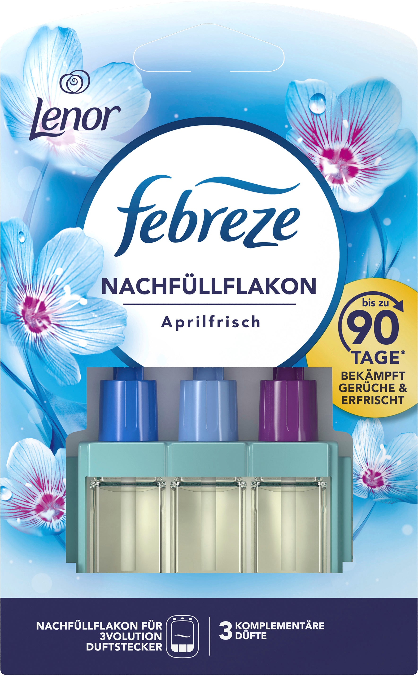 Febreze Lenor Aprilfrisch – Duftkartusche für Febreze 3Volution, bis zu 90 Tage