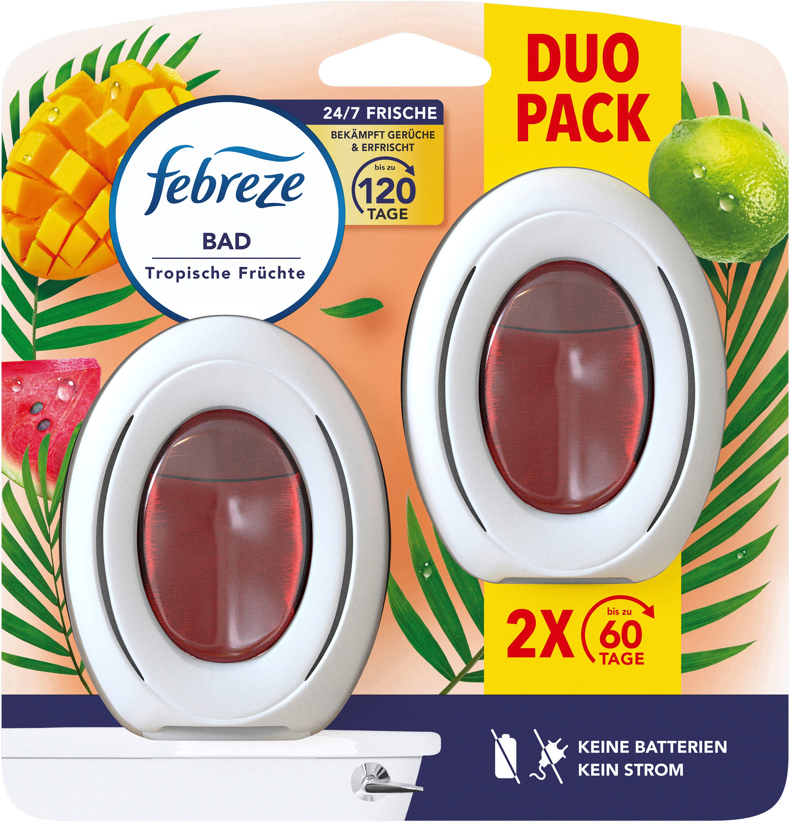 Febreze Tropische Früchte – Duftkartusche, 2 × 8 ml