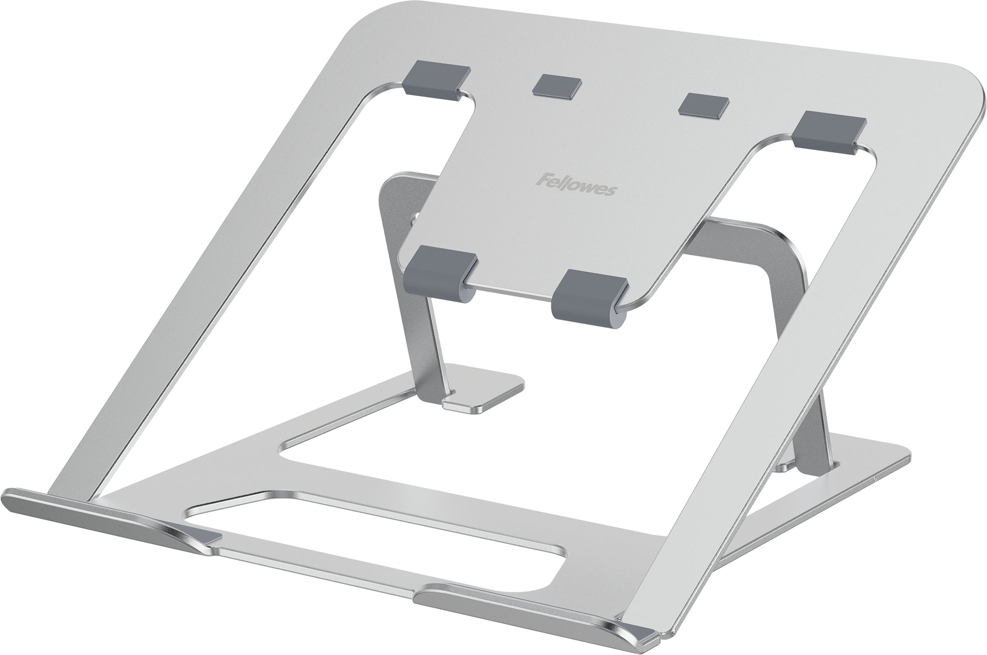 Fellowes Laptop-Ständer – bis 15", 6 Höheneinstellungen, bis 5 kg – Silber