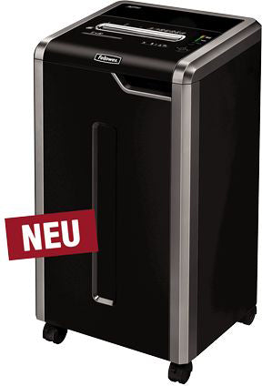 Fellowes 325i Aktenvernichter – Streifenschnitt, P-2, 5,8 mm, 83 l, CD/Kreditkarten