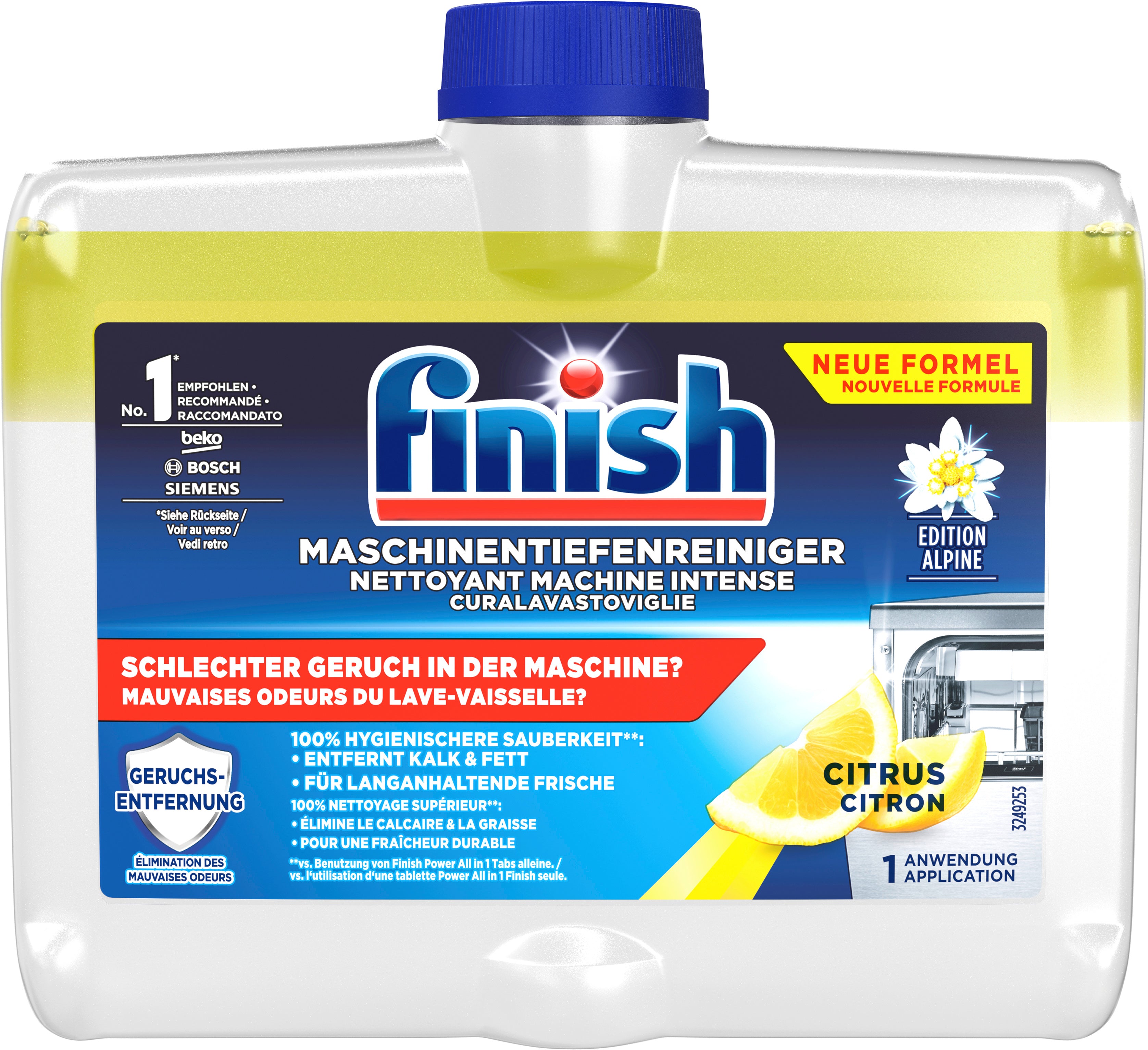 Finish 3247823 Entkalker (Haushaltsgeräte) für Geschirrspüler – Citrus