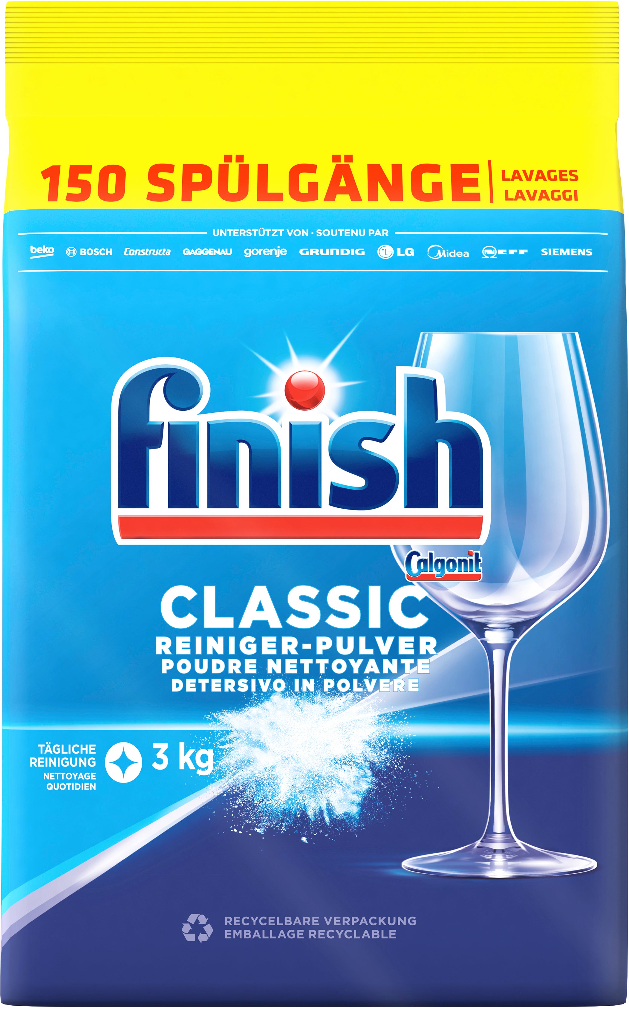 Finish Classic Spülmaschinenpulver – 3 kg