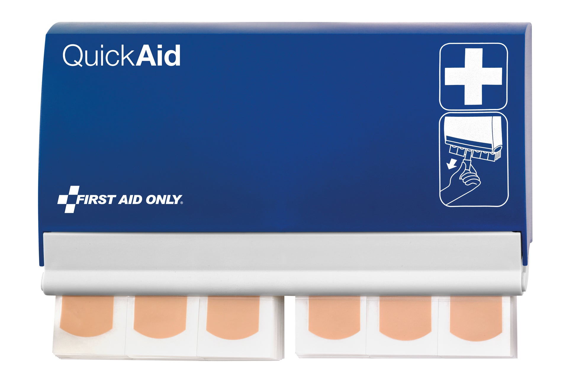 First Aid Only Elastic Pflasterspender P44002 00 – inklusive 2 Nachfüllpacks à 45 Pflaster