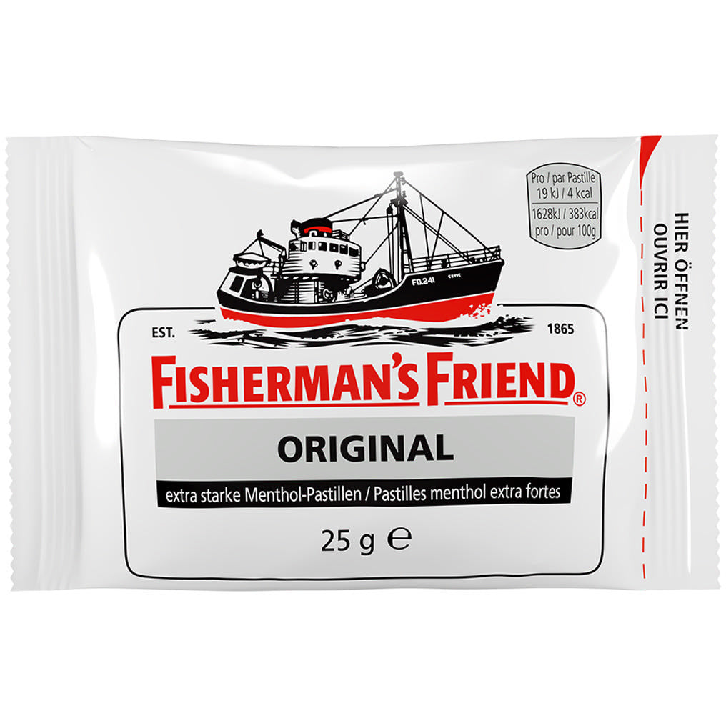 Fisherman-s Friend Fisherman's Friend Lutschbonbons – Eukalyptus-Menthol, glutenfrei – 24 × 25 g