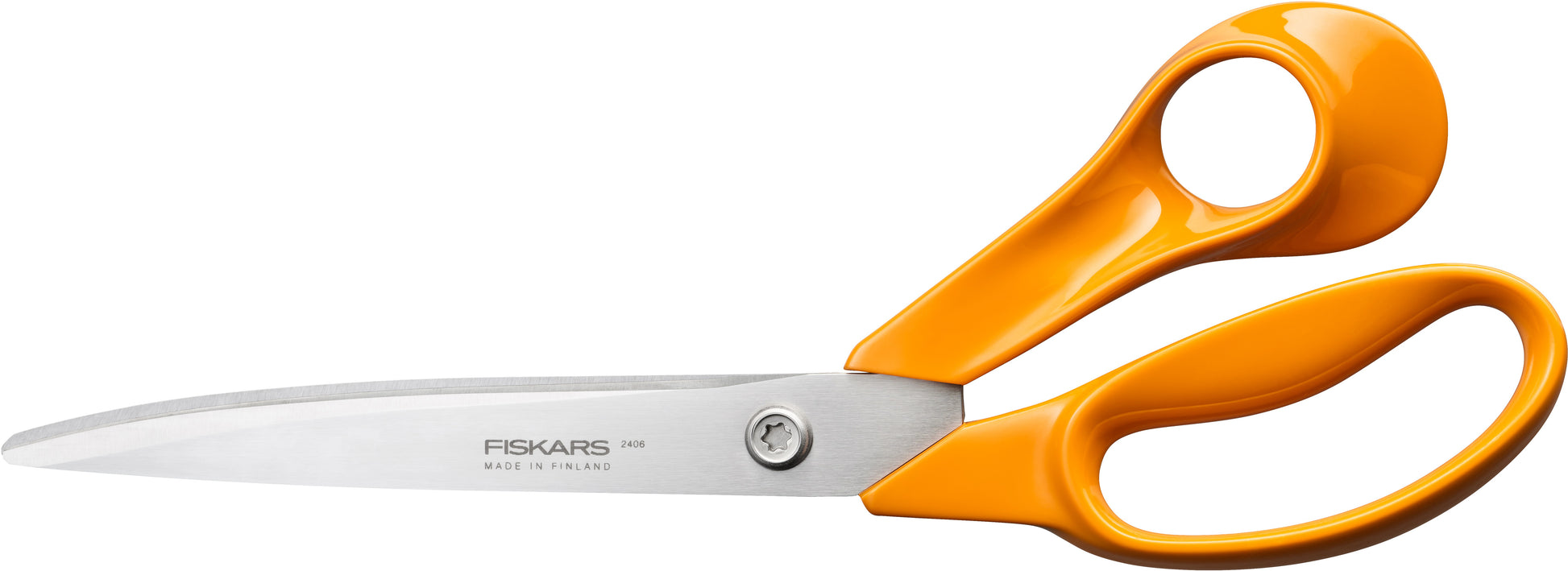Fiskars Classic Profi Schneiderschere, für Rechtshänder – verstellbare Schraube, ergonomische Griffe, Orange