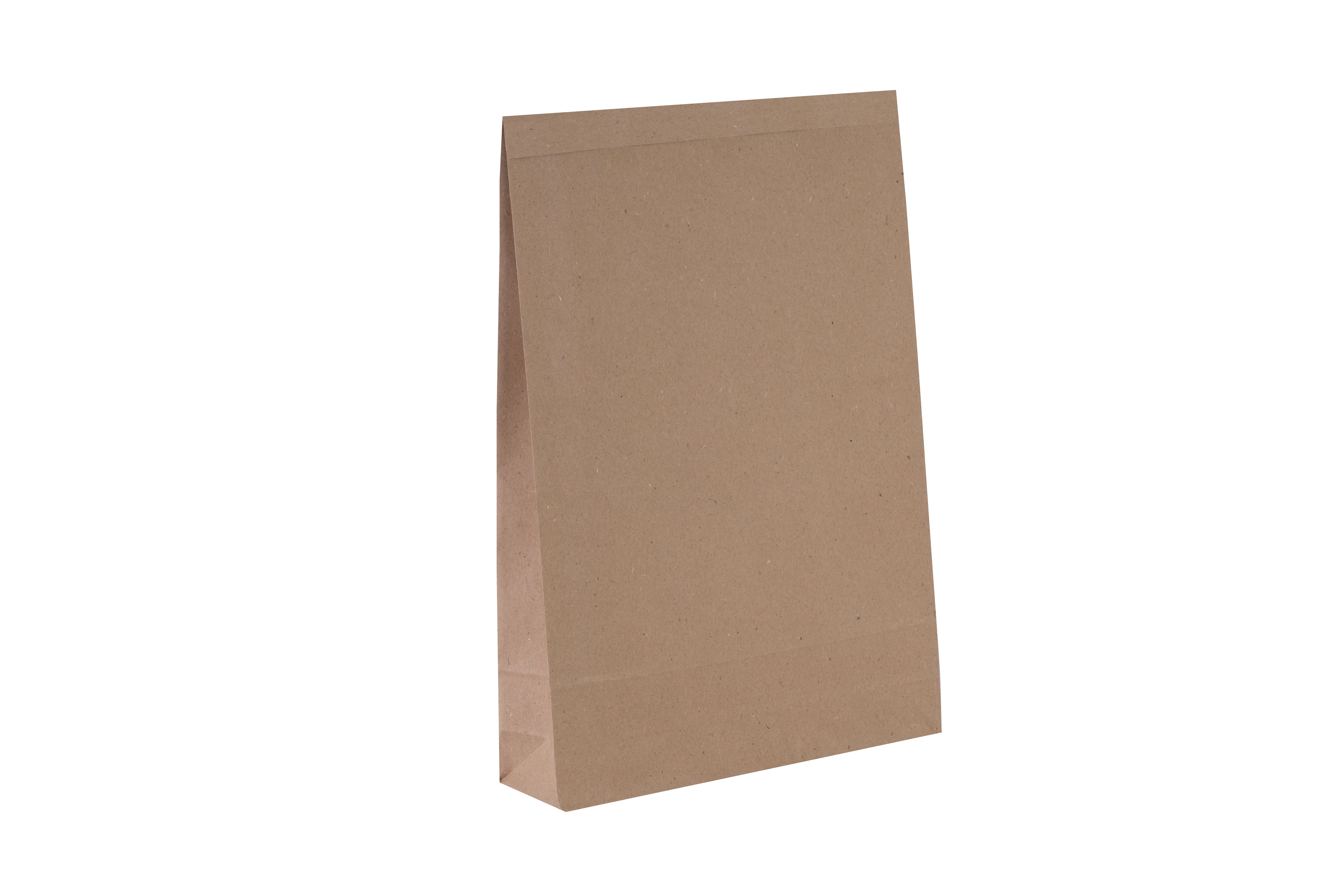 Flexipak Mustertüte mit Klotzboden – 190 × 300 × 50 mm, selbstklebend, Graspapier