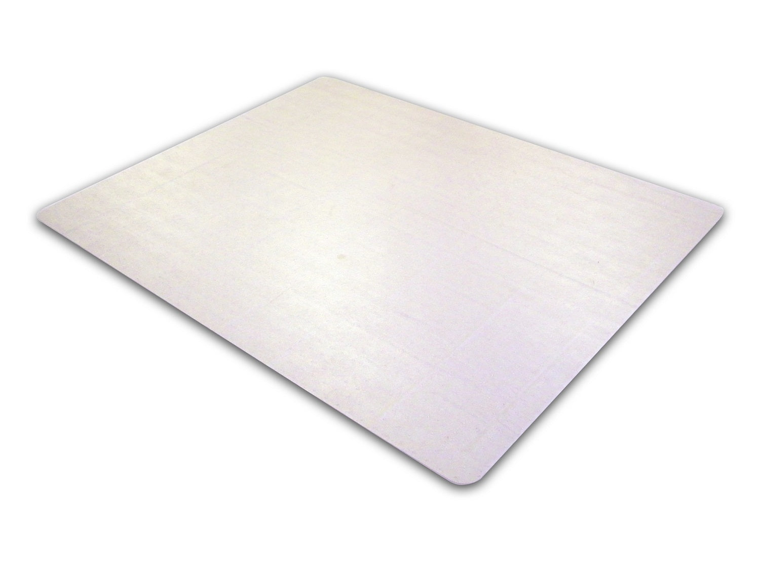 Floortex Bodenschutzmatte für Teppichböden – 124 × 137 cm, 10 mm, transparent, PVC