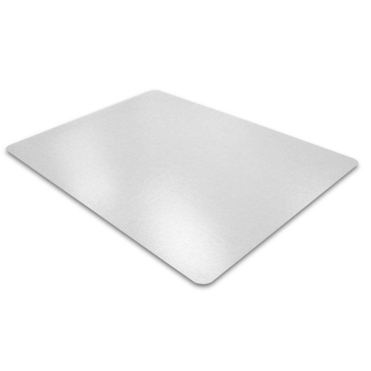 Floortex Bodenschutzmatte für Hartböden – 124 × 93 cm, 10 mm, glatt, transparent, Vinyl
