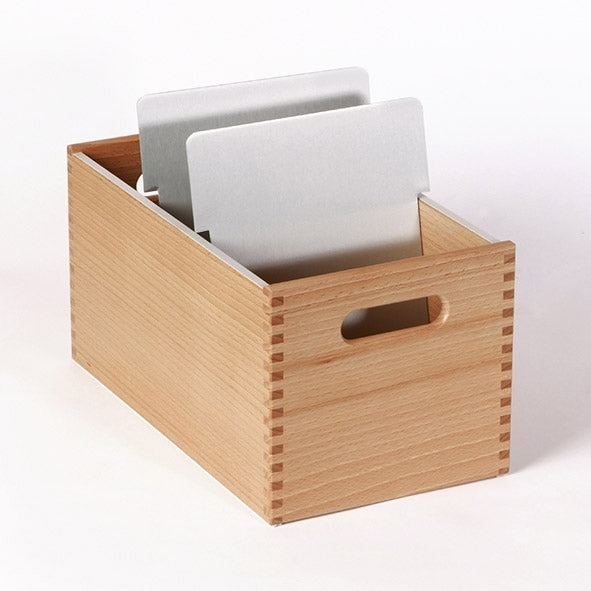 Flück Karteikasten – für A5 hoch – Holz (Buche), 175 × 162 × 311 mm