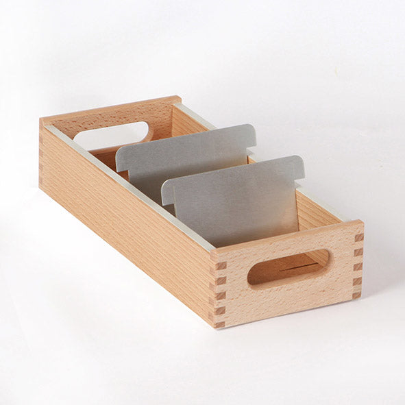 Flück Karteikasten – für A7 quer – Holz, Buche