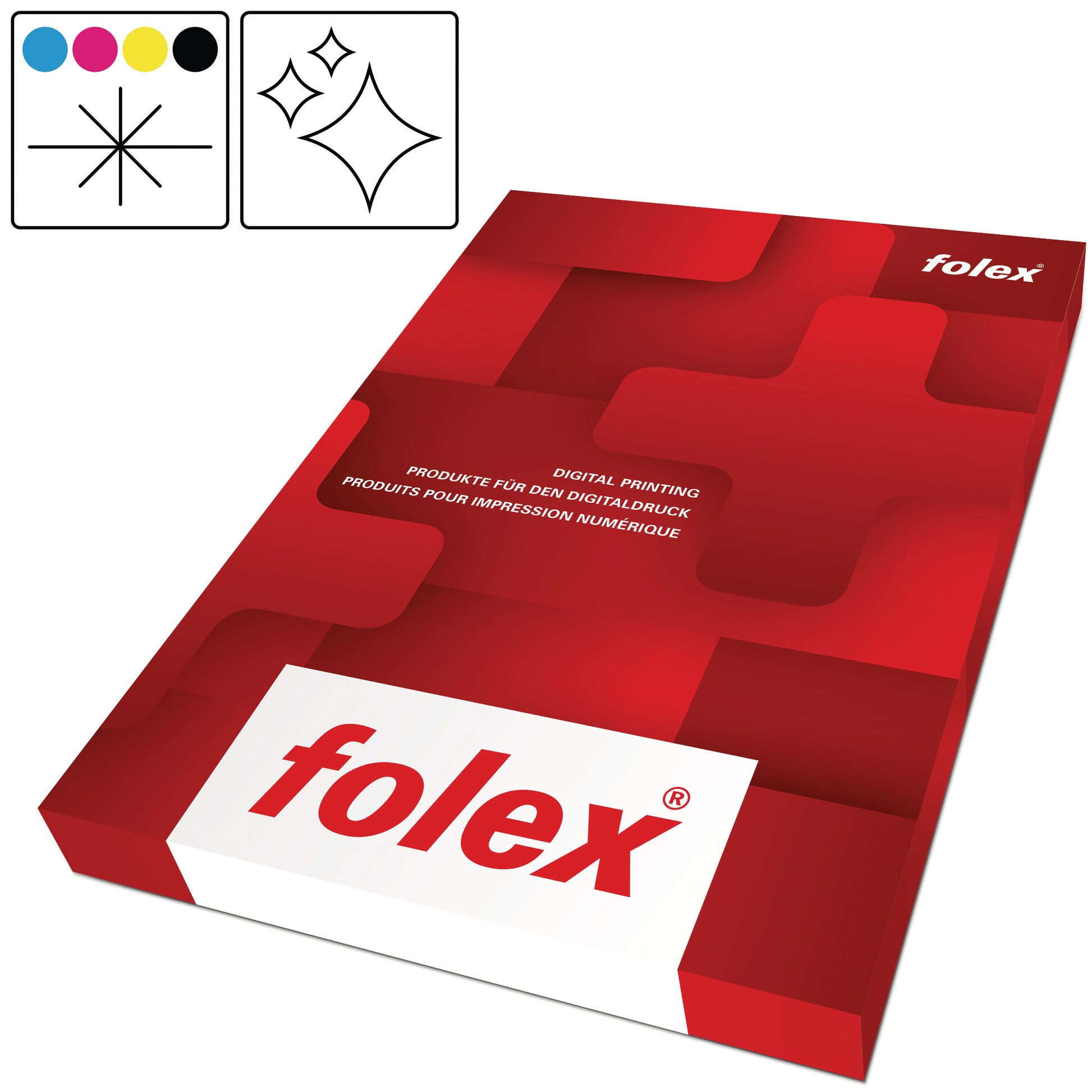Folex Polyesterfolie Longlife ProMatt Weiss – matt, A4, 190 µm, Laser/Kopierer, 100 Blatt