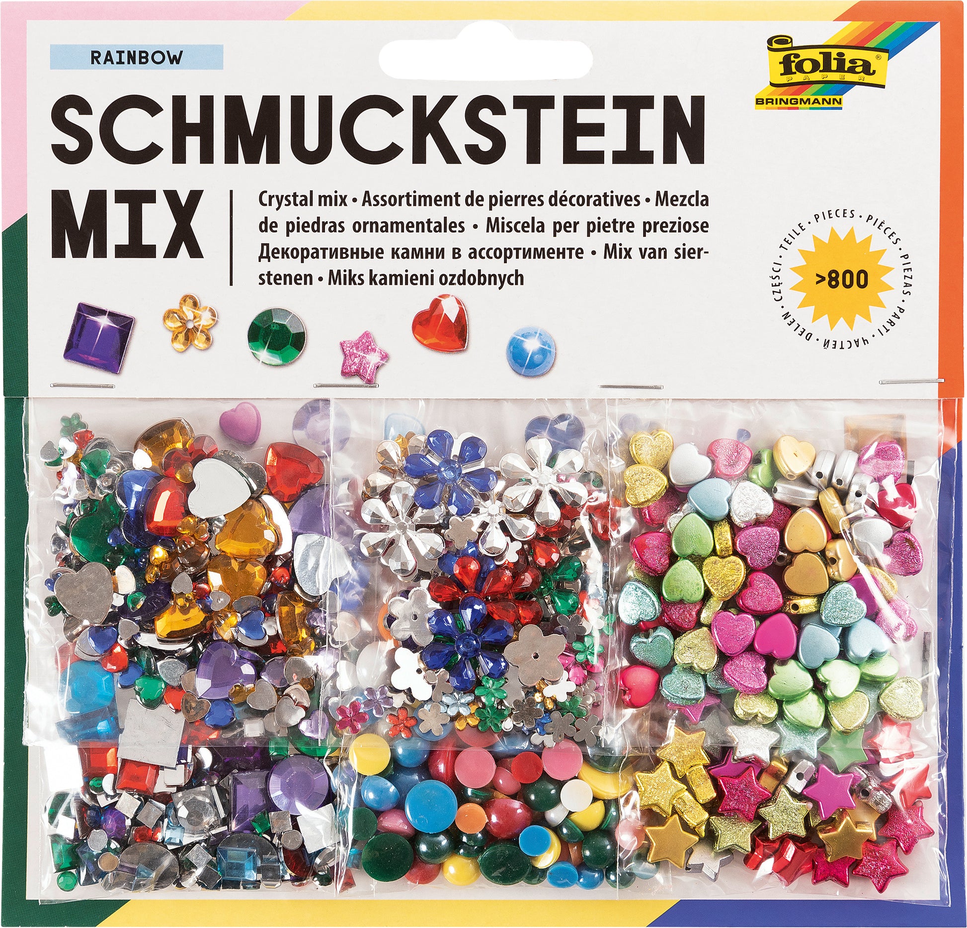 Folia Schmucksteine, 195 × 185 × 15 mm