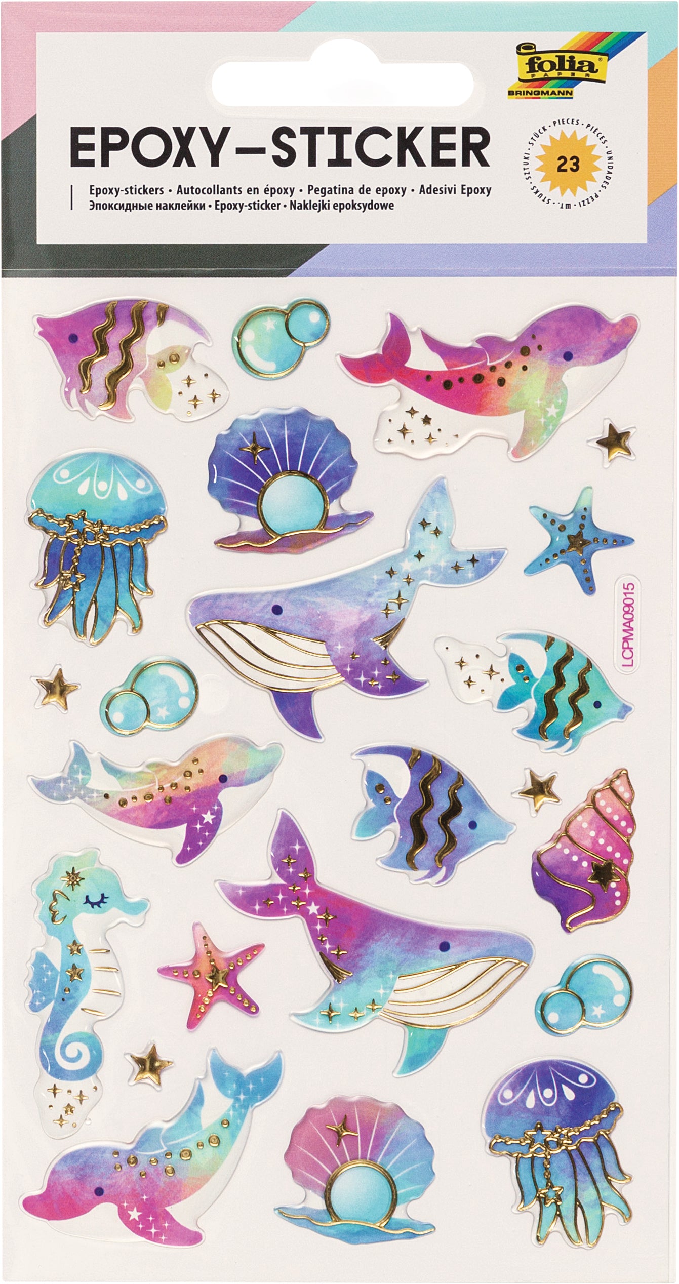 Folia Sticker, Unterwasser, Epoxy, 10 × 19 cm