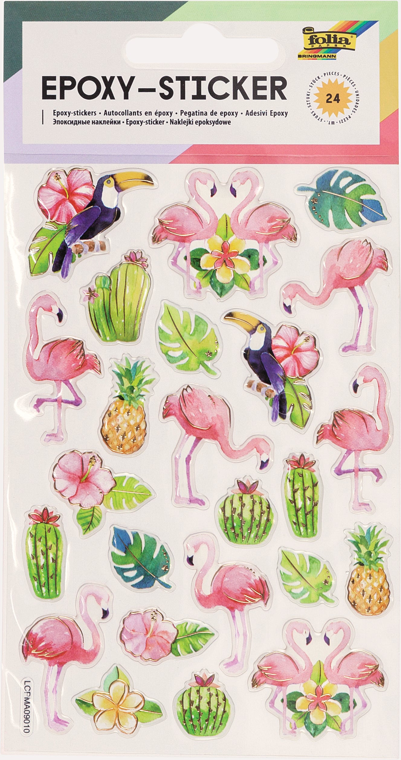 Folia Epoxy-Sticker, Tropical, 100 × 190 mm