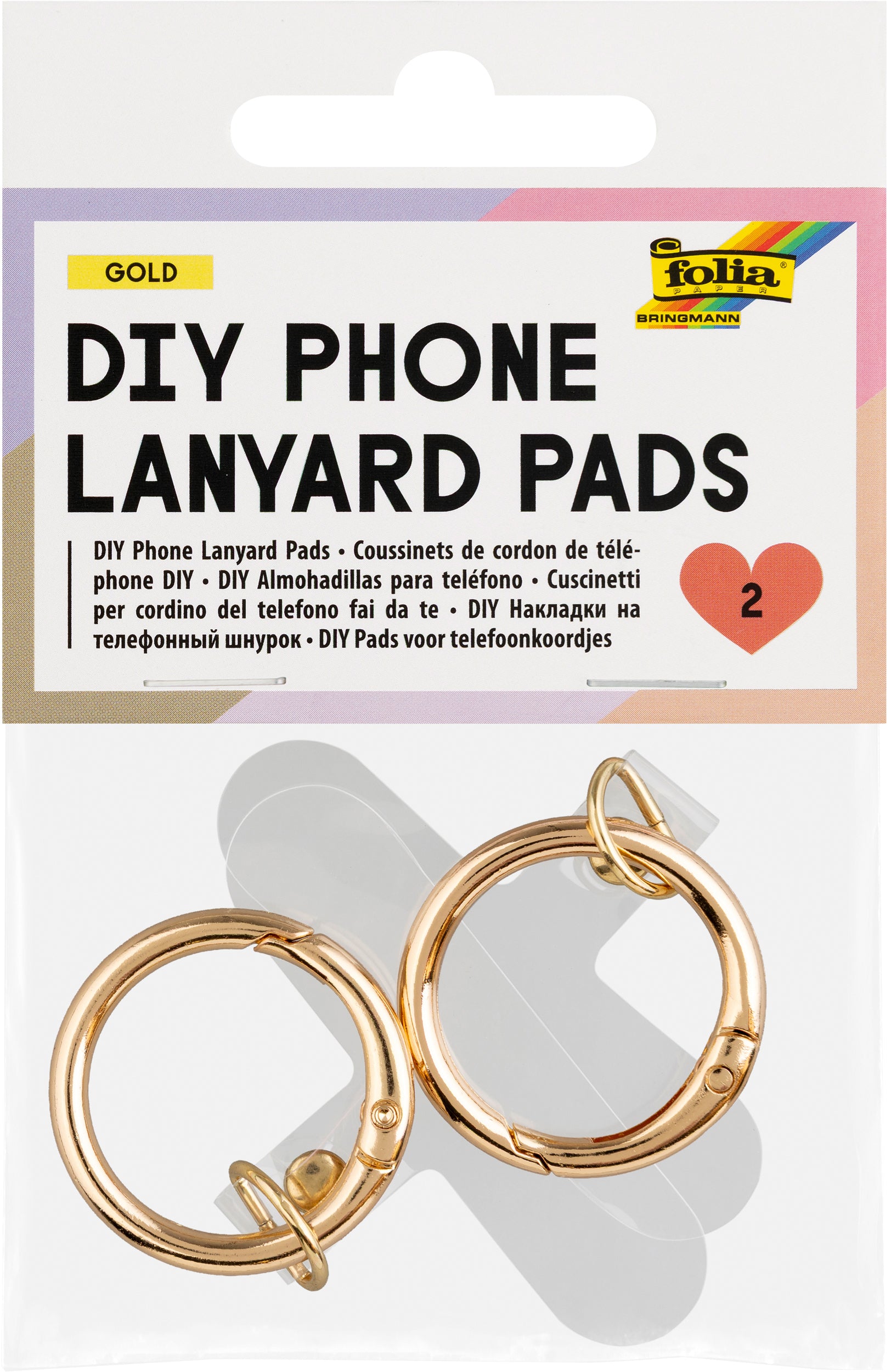 Folia Handyschlaufen-Pads, 4×6 cm, 2er-Set – für Smartphones