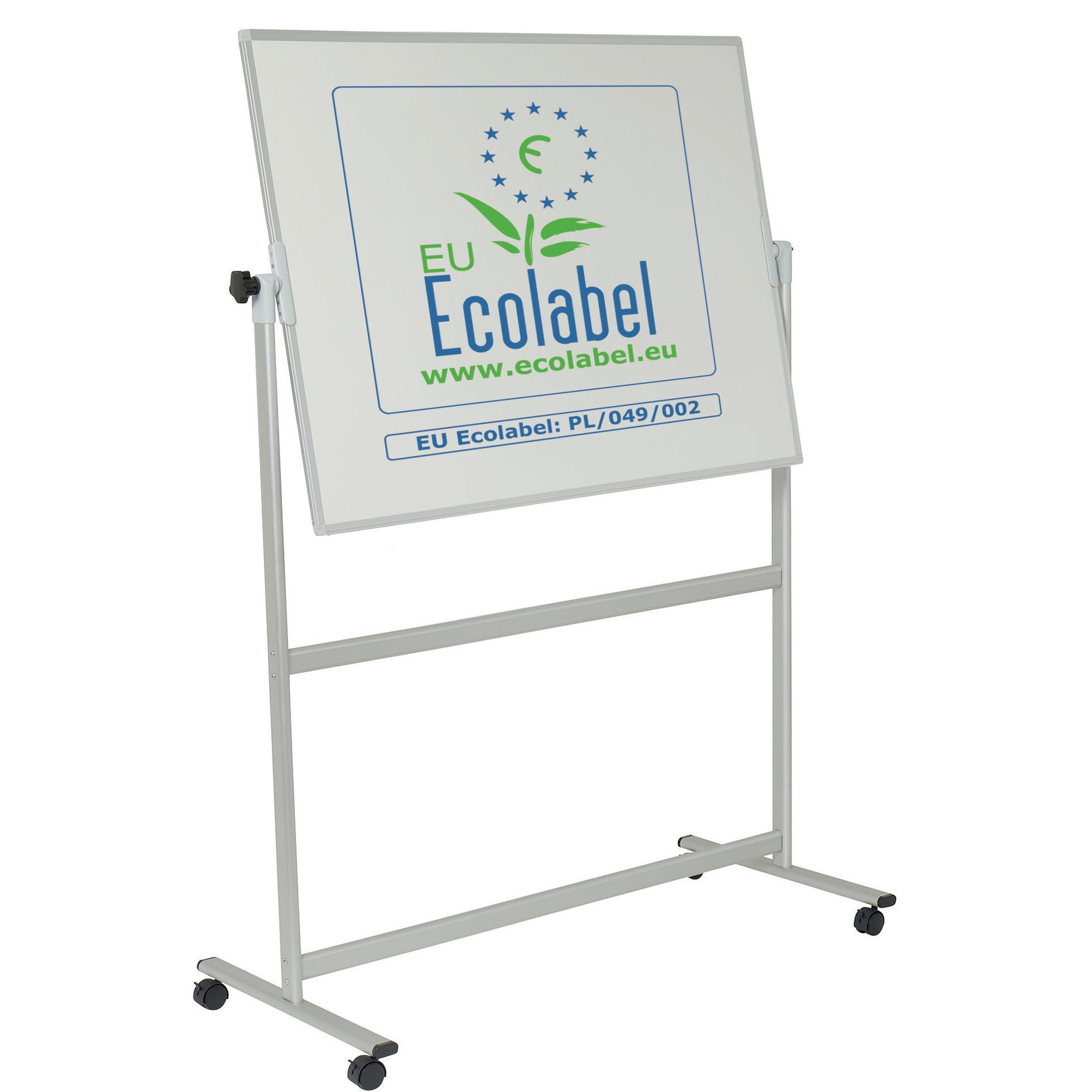 Franken Mobiles Whiteboard – Emaille, magnetisch, drehbar – 120 × 90 cm