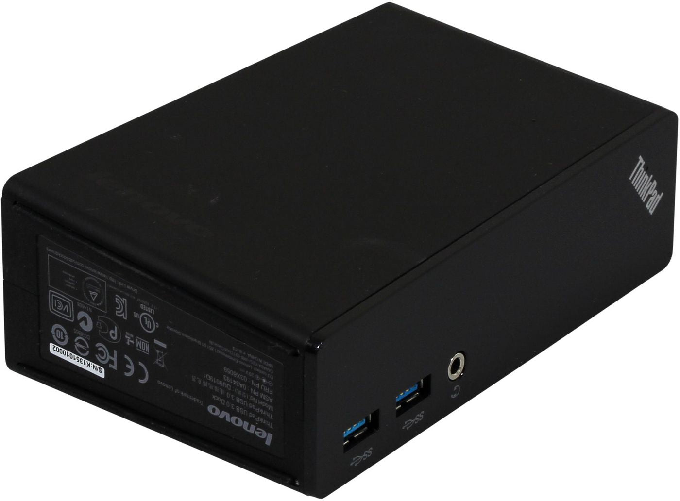Lenovo Dockingstation – 1× DVI, 2× USB-A, GbE, 3,5 mm Audio, für Windows