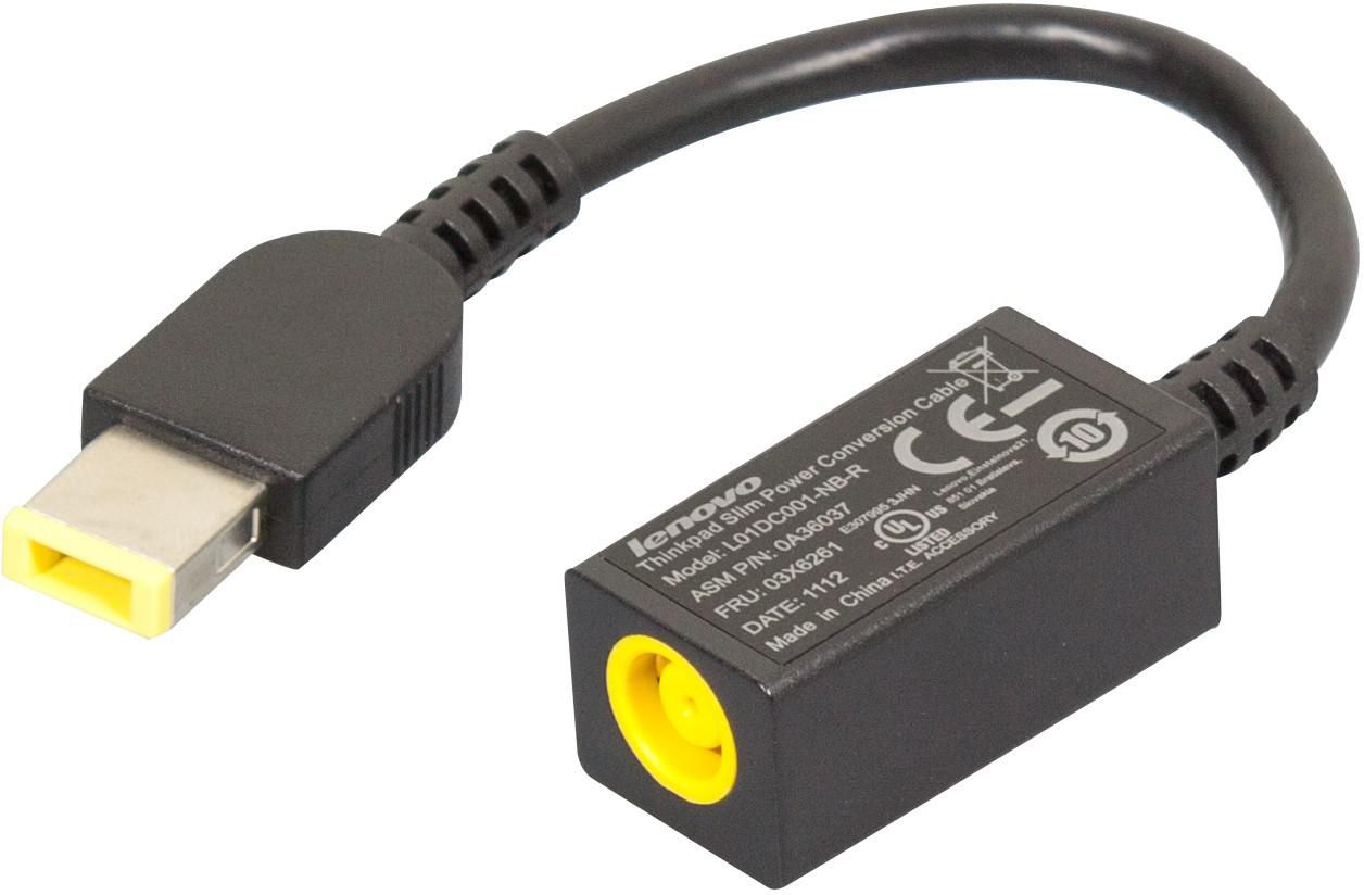 Lenovo Netzkabel – Slim Power Conversion, Schwarz, Männlich, Weiblich