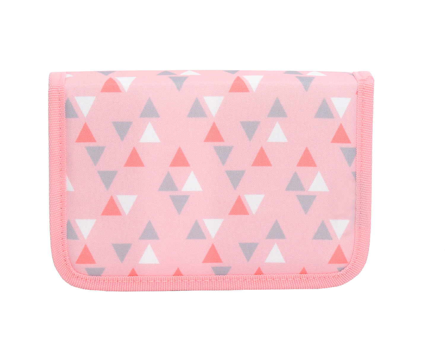 Funki 6012.002 – Schüleretui, gefüllt (24-teilig), Triangle, pink, 20,9 × 5,4 × 16,2 cm