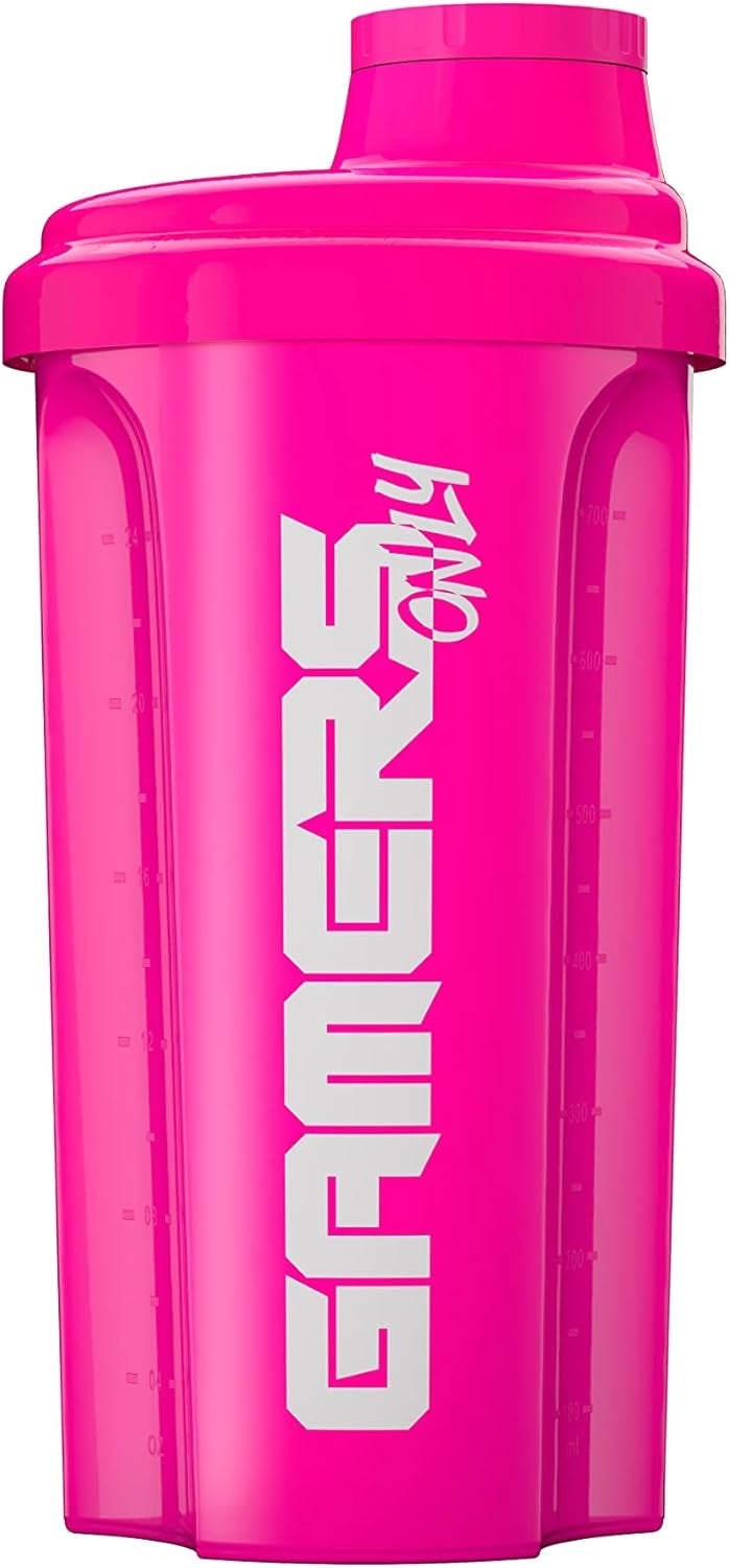 Gamersonly Gamers Only Shaker 750 ml – mit Sieb, Schraubdeckel, Pink