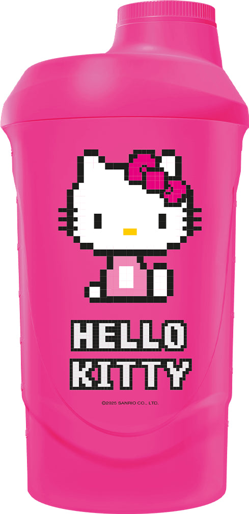 Gamersonly GO03XX030 Shaker 600 ml – auslaufsicher, mit Mesh-Sieb, Hello Kitty Pink