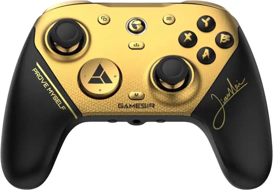 Gamesir G7 Pro 8K – Gamepad – USB + RF 2,4 GHz, 8K-Abtastrate, für PC & mehr, Schwarz-Gold