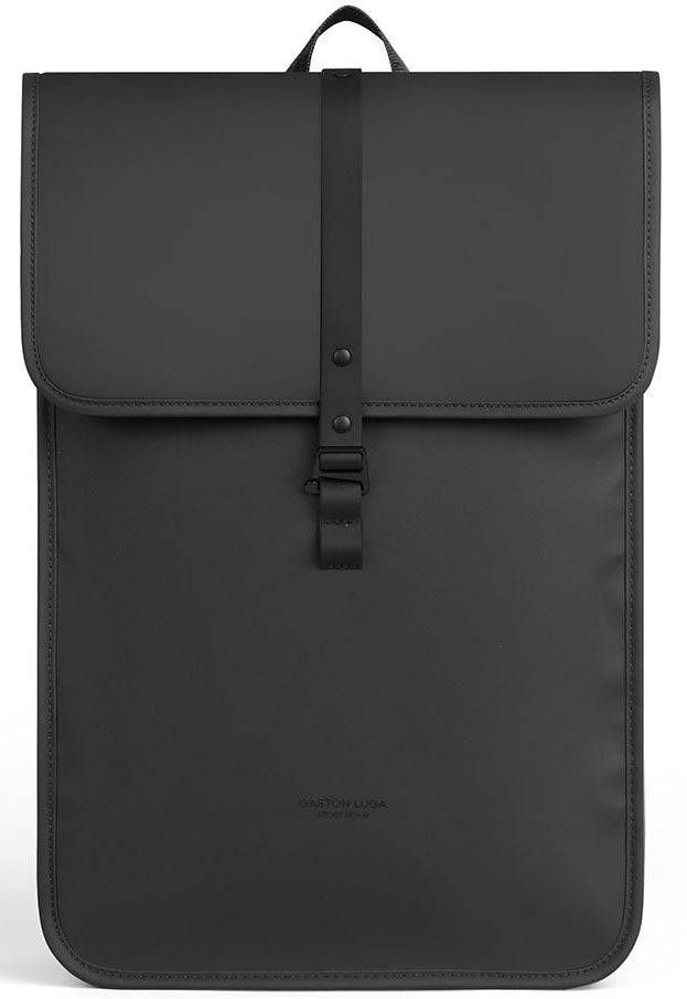 Gaston Luga Notebook-Rucksack Däsh DA100R – für 13", wasserfest, rPET-Polyester – Schwarz