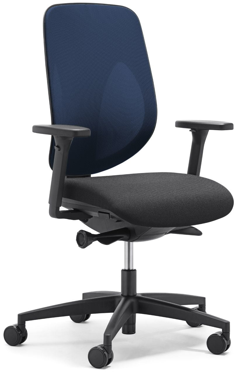 Giroflex 353-4029 Bürostuhl – Netzrücken – Blau, mit Lendenstütze
