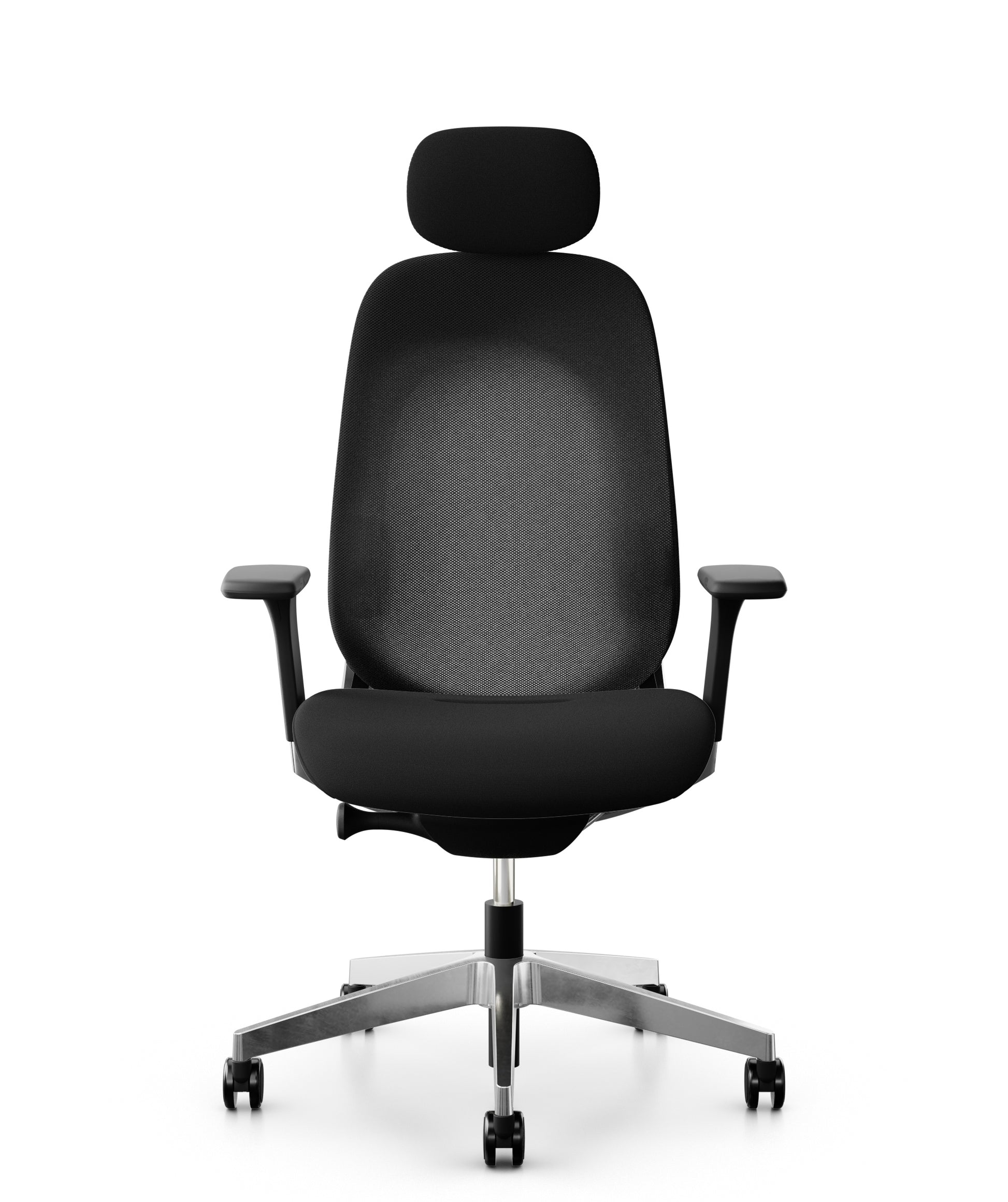 Giroflex 40 ERGO Plus 40-4049L Bürostuhl – Netzrücken – Schwarz, mit Kopfstütze