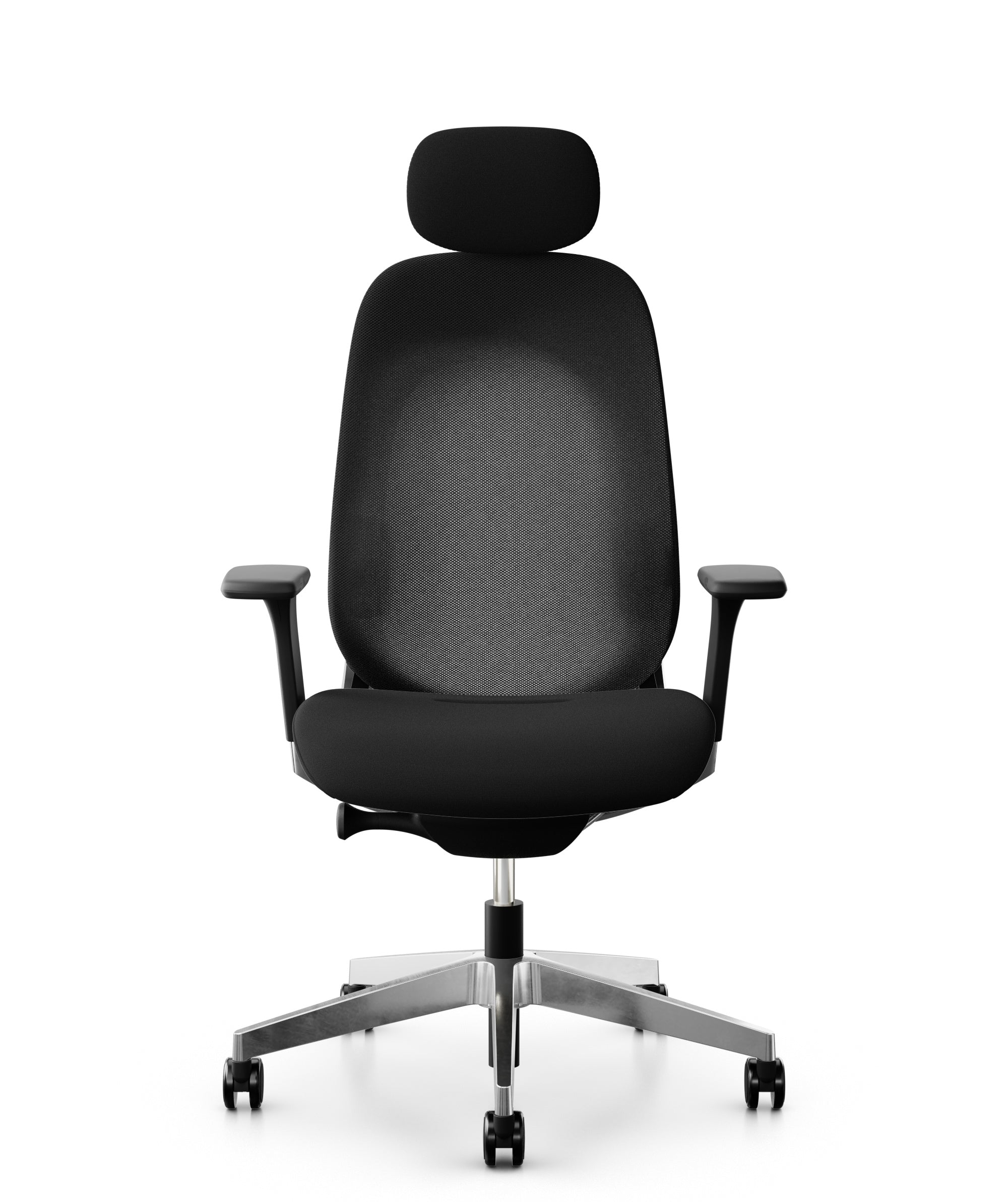Giroflex 40 ERGO Plus 40-4049L Bürostuhl – Netzrücken – Schwarz, mit Kopfstütze
