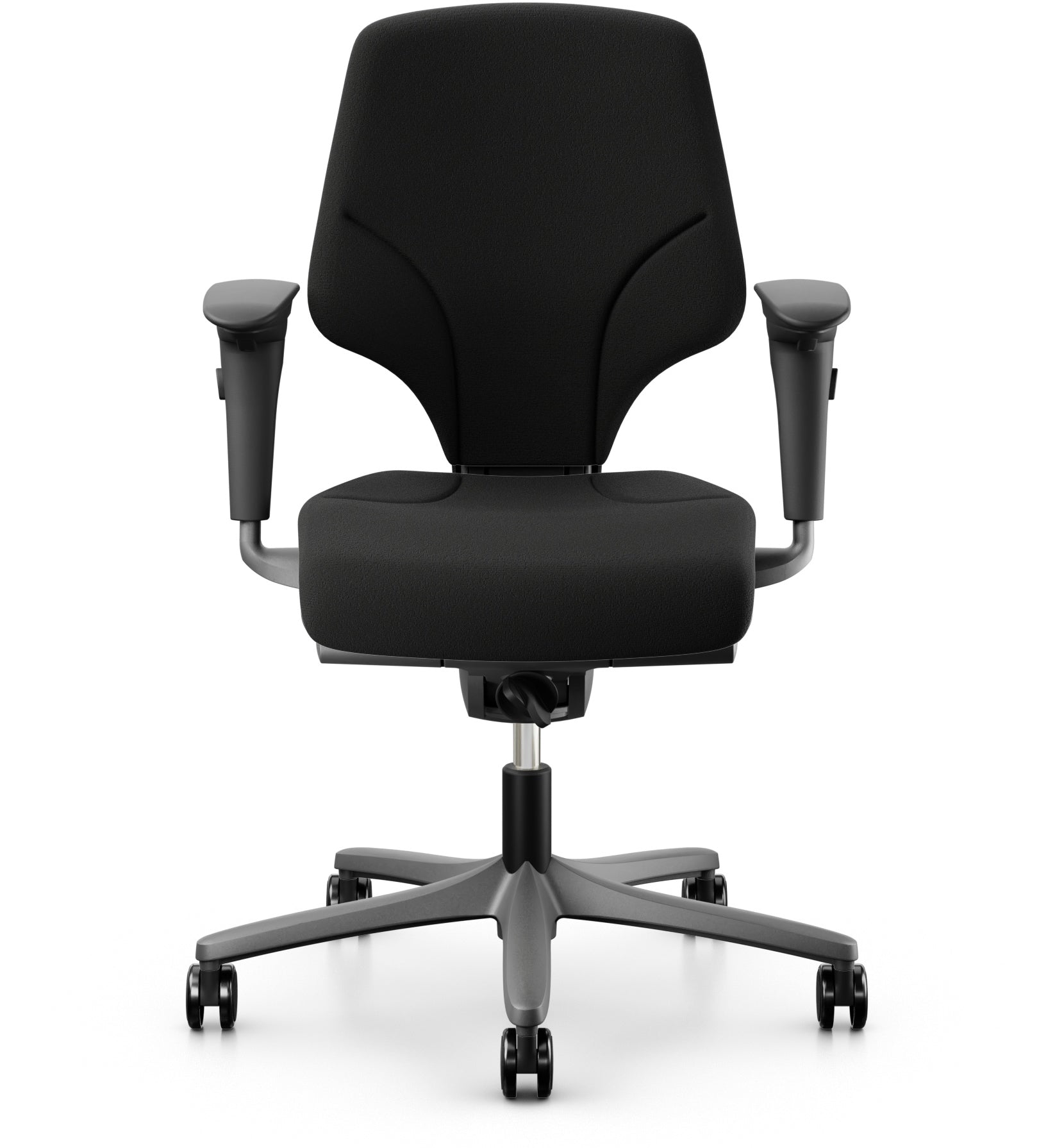 Giroflex 64-3078 Bürostuhl – Stoff – Schwarz/Anthrazit, 4D-Armlehnen