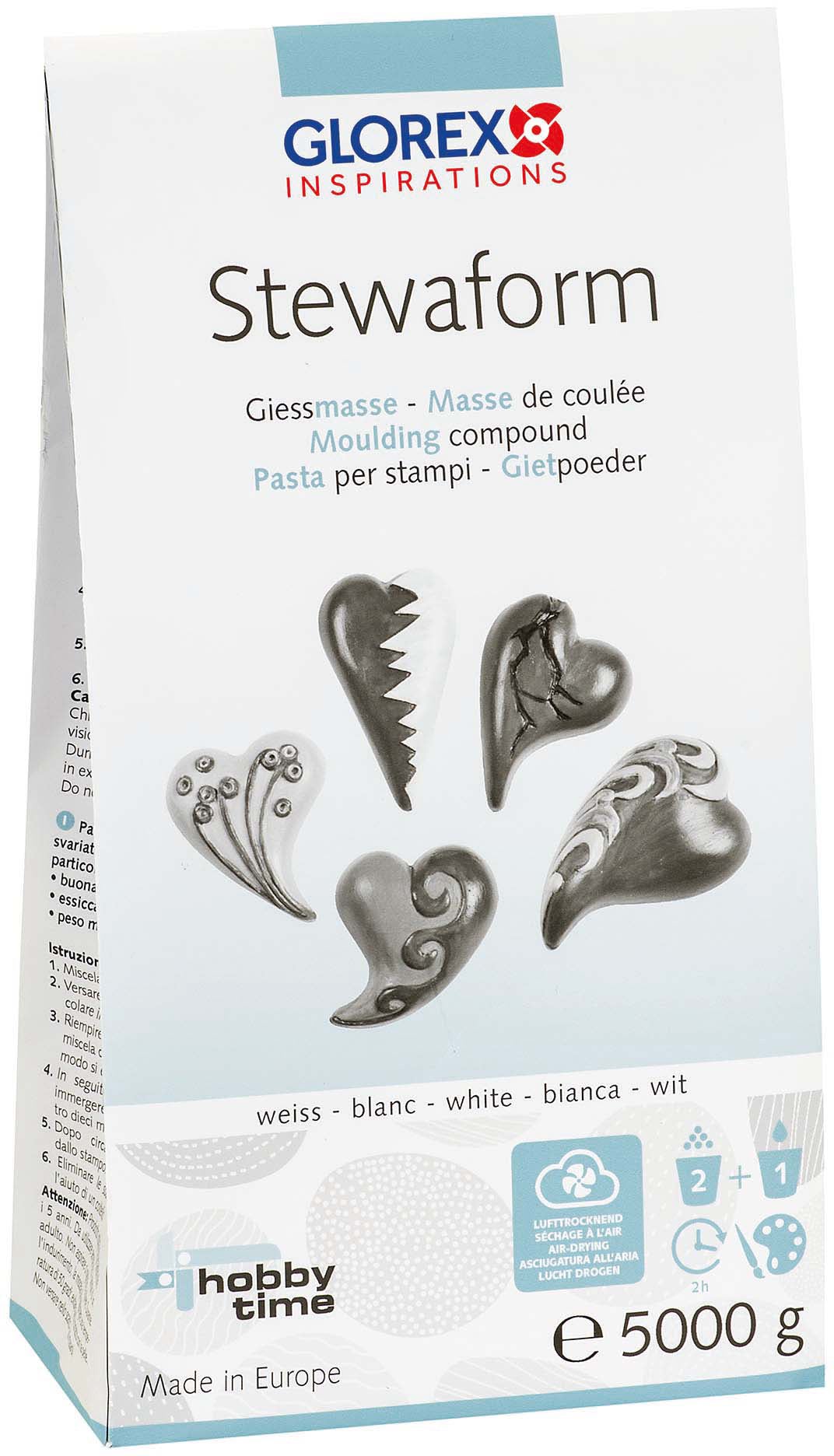 GLOREX Giessharz, Stewaform, Weiss, 5.0 kg, 62606505