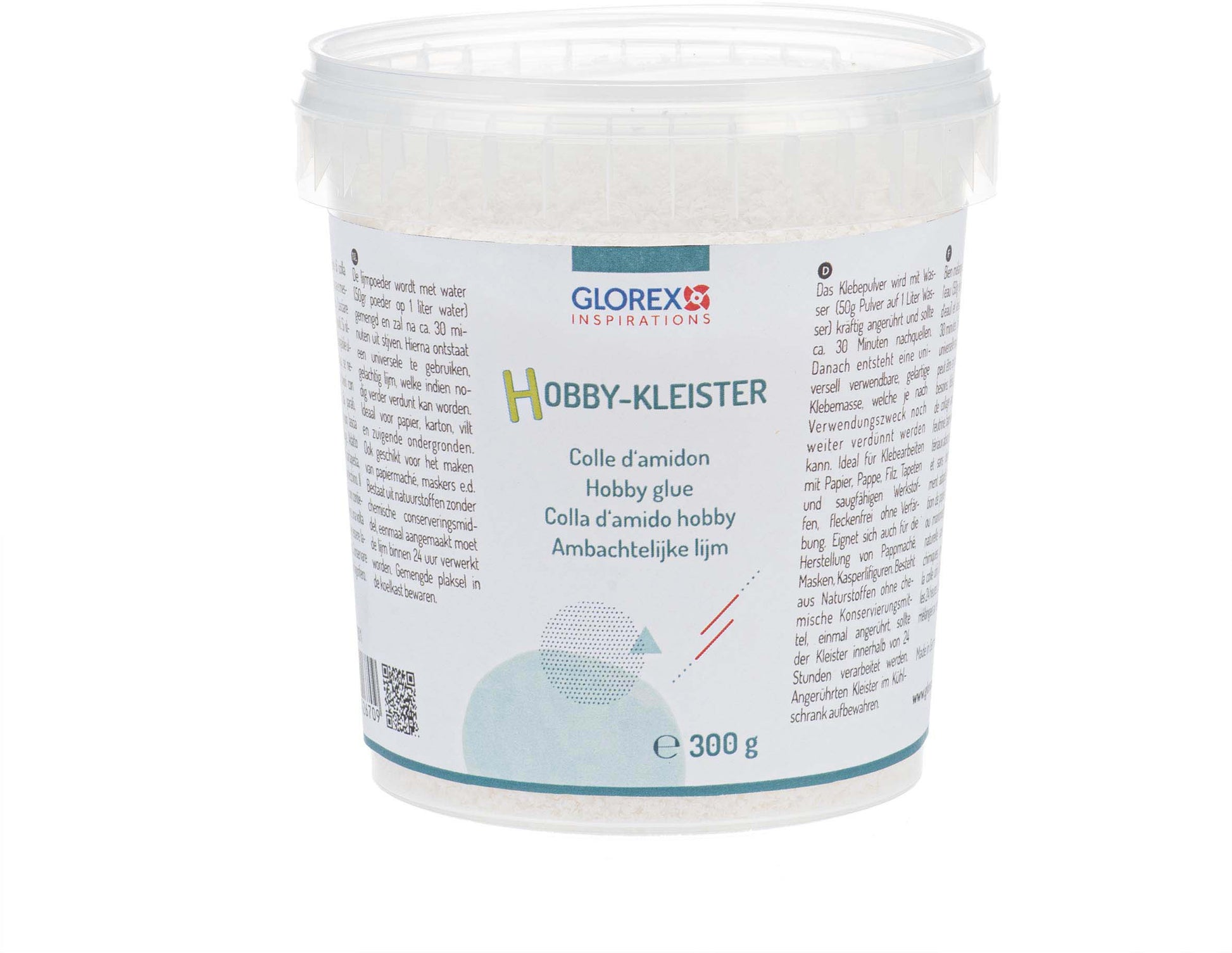 GLOREX Hobby Kleister – 300 g, für Papier, Pappe, Filz