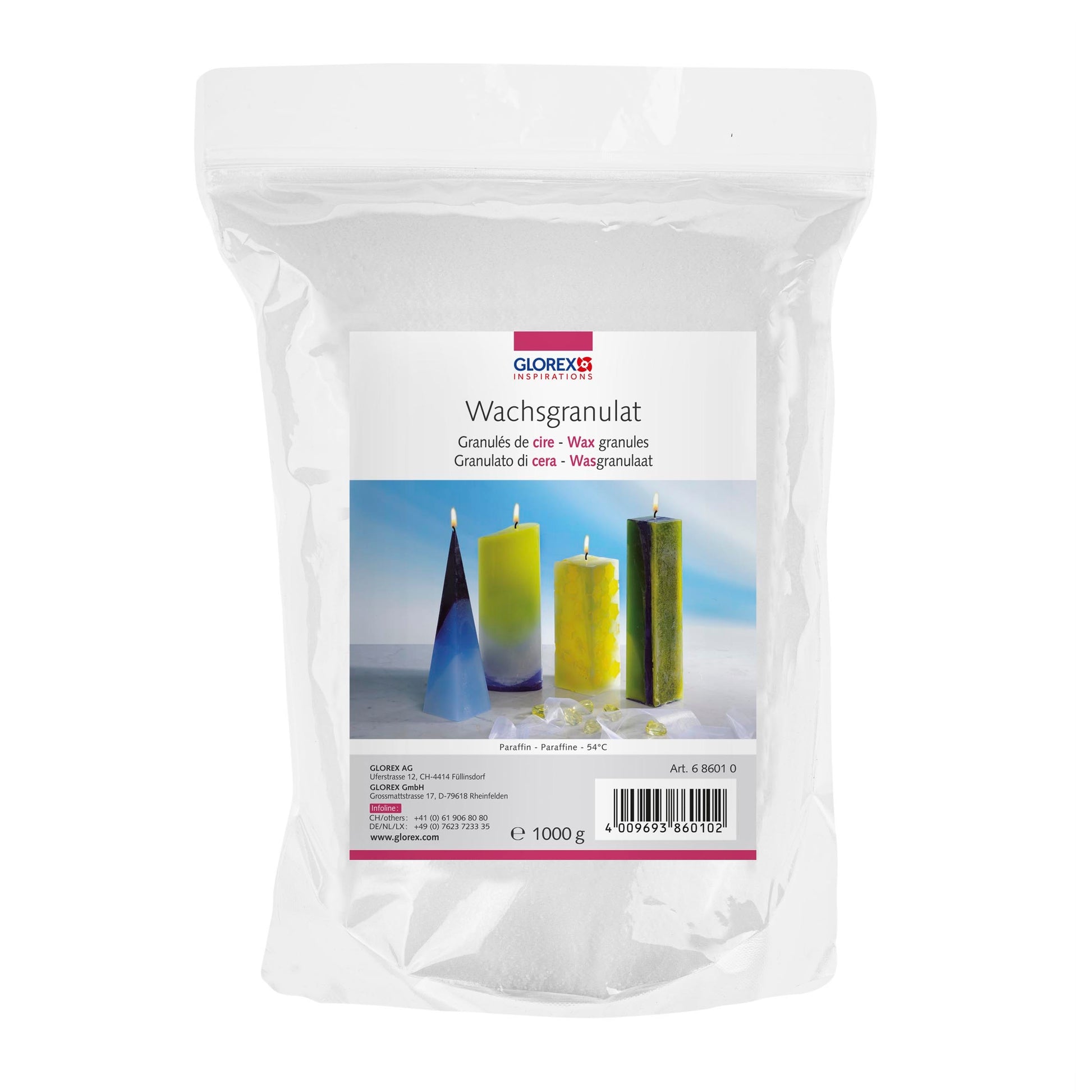 GLOREX Wachsgranulat, Paraffinbasiert, 1,0 kg, 686010