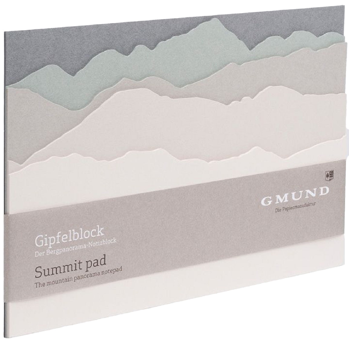Gmund Berg&Tal Notizblock – A5 – blanko – 35 Blatt – natur