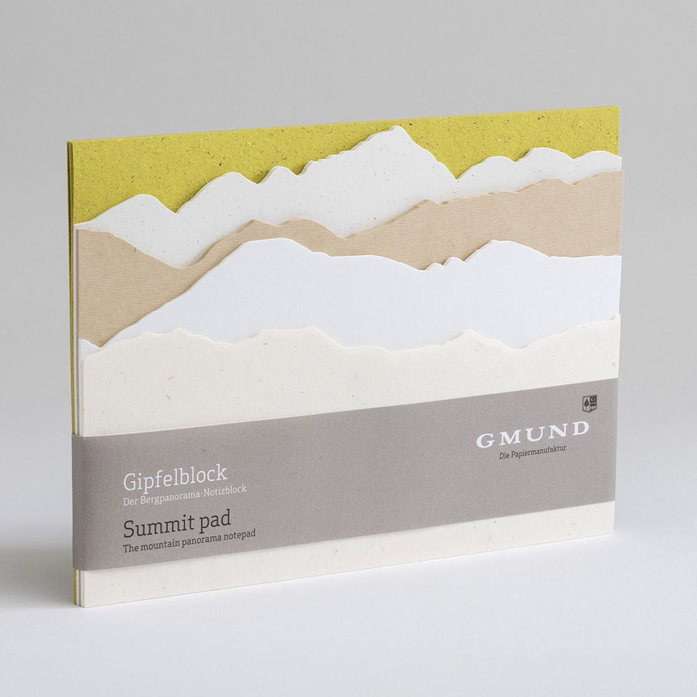 Gmund Berg&Tal Notizblock – A5 – blanko – 35 Blatt, grün