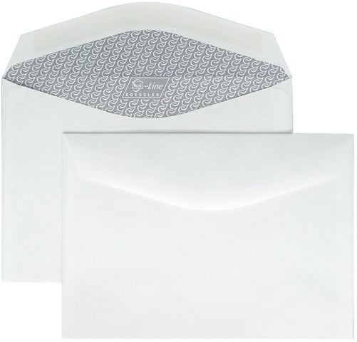 Goessler Couvert C6, ohne Fenster, nassklebend, weiss, 100 g/m², G-Line, mit Innendruck – Goessler – 500 Stk.