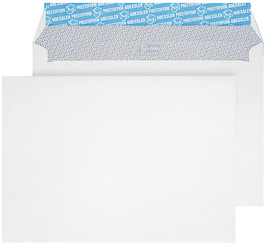 Goessler Couvert C5, ohne Fenster, selbstklebend, weiss, 100 g/m², mit Innendruck – 500 Stk.