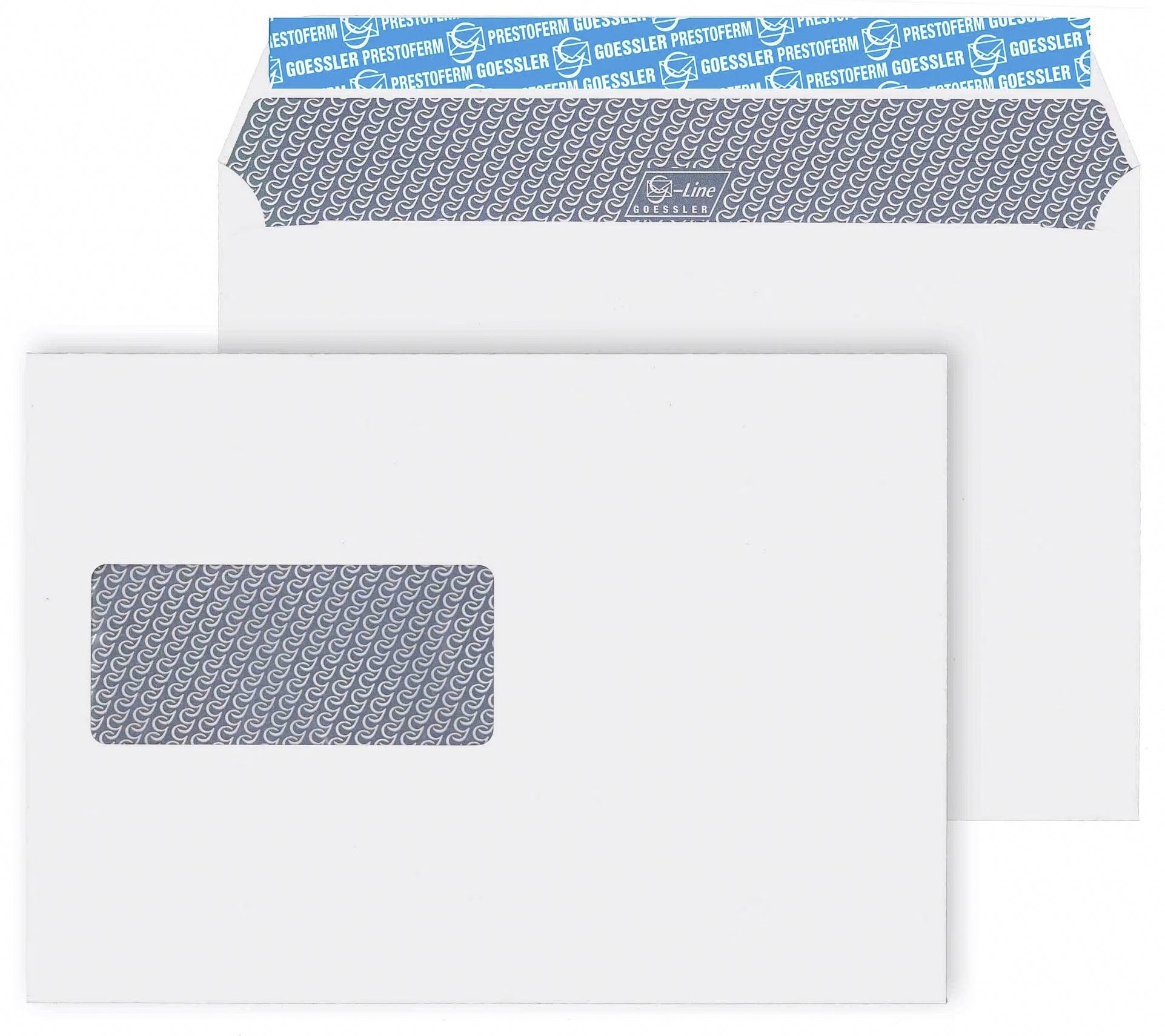 Goessler Couvert C5, Fenster links, weiss, 100 g/m² – 500 Stk.