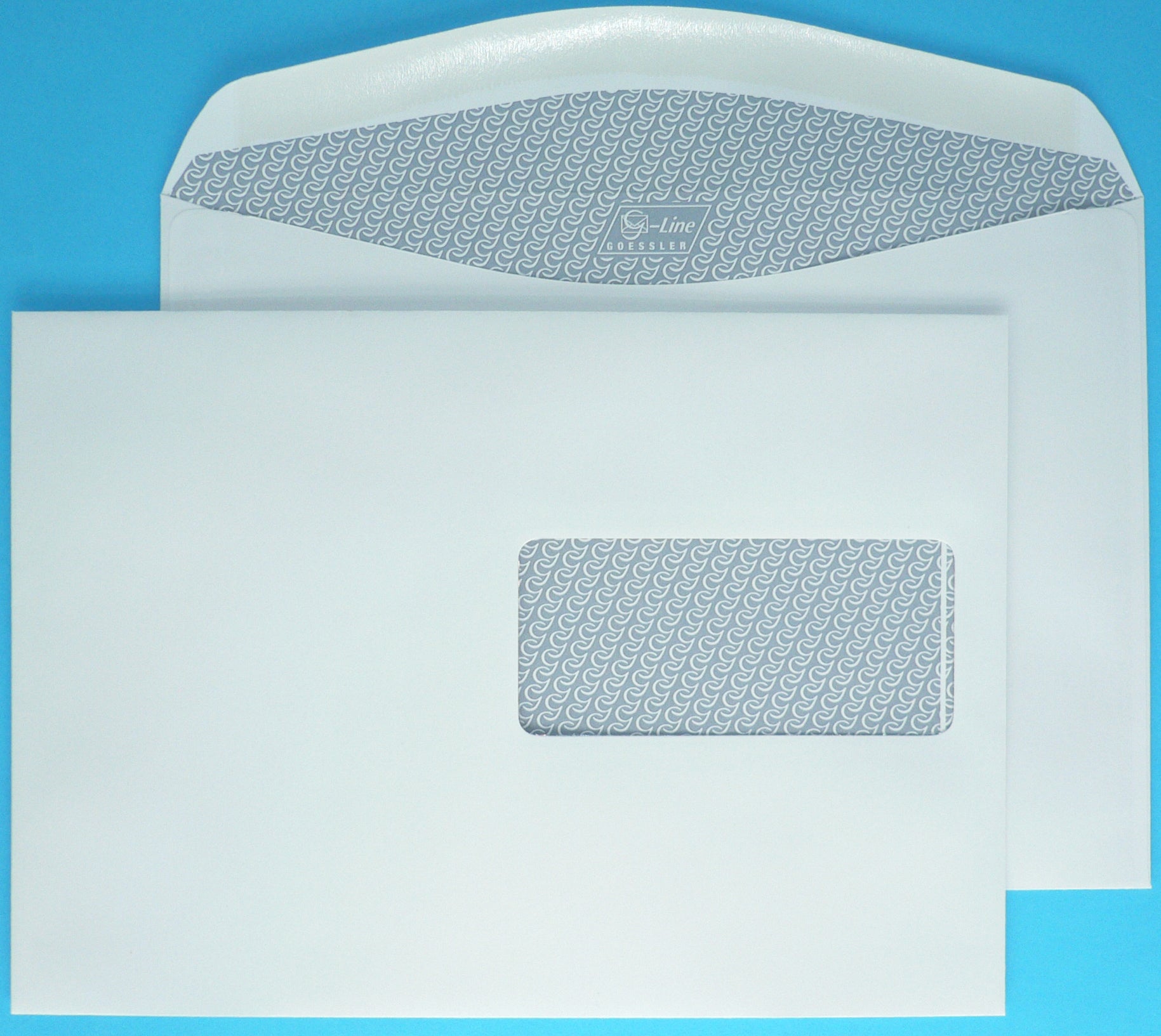 Goessler Couvert C5, mit Fenster, nassklebend, weiss, 100 g/m² – 500 Stk.