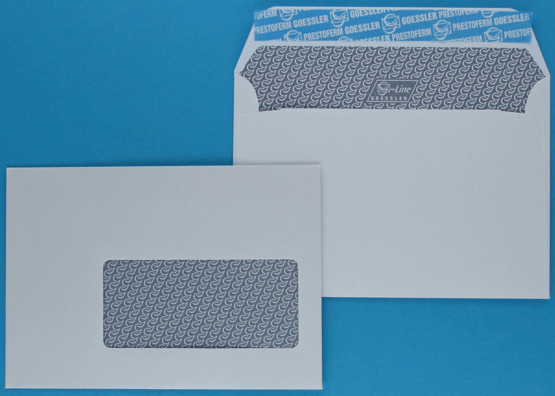 Goessler Couvert C6, mit Fenster, selbstklebend, weiss, 100 g/m², mit Innendruck – 500 Stk.