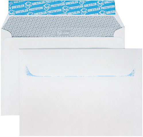 Goessler Couvert B6, ohne Fenster, Haftklebung, 100 g/m², G-Line, mit Innendruck – 500 Stk.