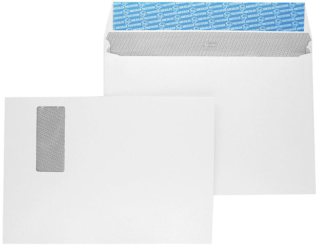 Goessler Couvert C4, mit Fenster, Haftklebung, weiss, 120 g/m², Expanso, mit Innendruck – Goessler – 100 Stk.