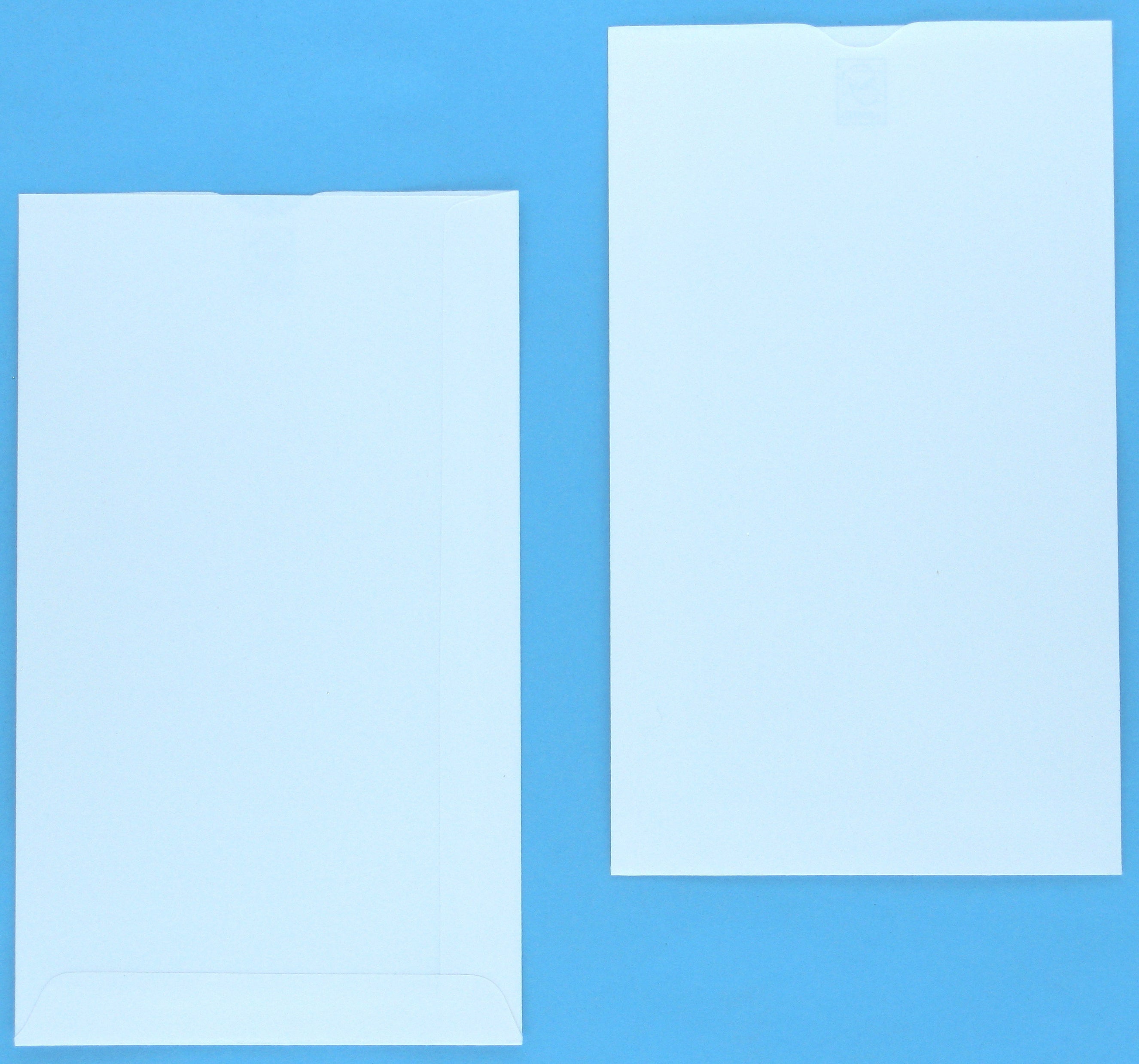 Goessler Seitenfaltentasche – 185 × 125 × 385 mm, Papier, Weiss